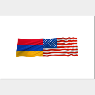 American Armenian Flag Posters and Art